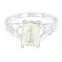 Canary Kunzite Silver Ring