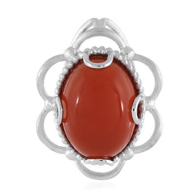 Red Onyx Silver Ring