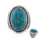 Kingman Blue Mojave Turquoise Silver Ring (Art of Nature)