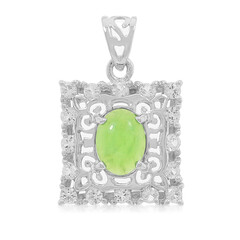 Imperial Chrysoprase Silver Pendant