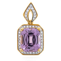 18K Pink Diaspore Gold Pendant (AMAYANI)