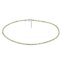 Green Opal Silver Necklace