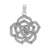 I2 (I) Diamond Silver Pendant