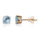 14K AAA Brazilian Aquamarine Gold Earrings (CIRARI)