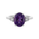 Siberian Amethyst Silver Ring