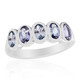 Unheated Tanzanite Silver Ring