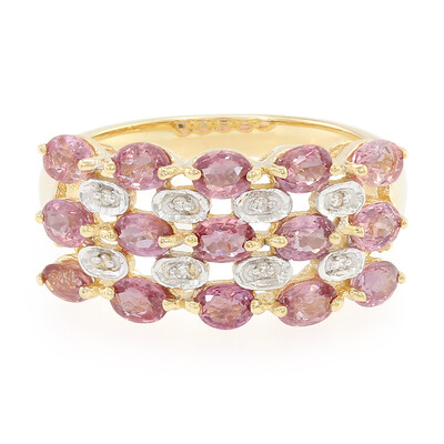 18K Unheated Padparadscha Sapphire Gold Ring (AMAYANI)