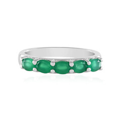 Green Onyx Silver Ring