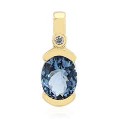 9K Unheated Tanzanite Gold Pendant