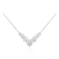 White Topaz Silver Necklace