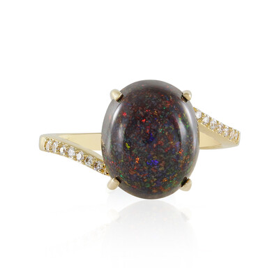 14K Andamooka matrix opal Gold Ring (AMAYANI)