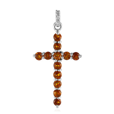 Madeira Citrine Silver Pendant