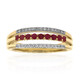 9K Red Beryl Gold Ring