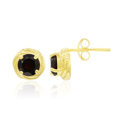 Garnet Silver Earrings