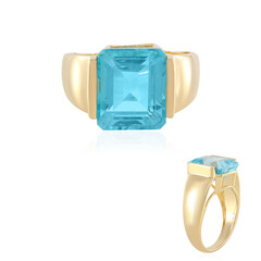 Paraiba Color Topaz Silver Ring