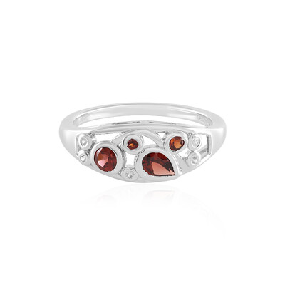 Mozambique Garnet Silver Ring