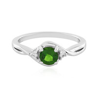 Russian Diopside Silver Ring