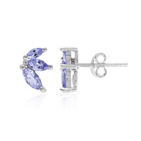 Tanzanite Silver Earrings