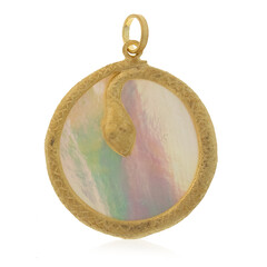 Mother of Pearl Silver Pendant (Joias do Paraíso)