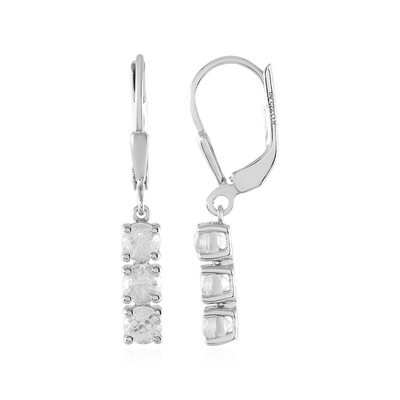 Zircon Silver Earrings