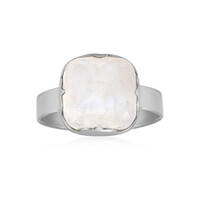 Bihar rainbow moonstone Silver Ring