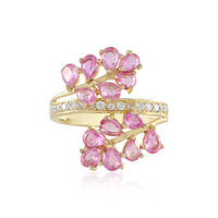 Madagascar Pink Sapphire Silver Ring