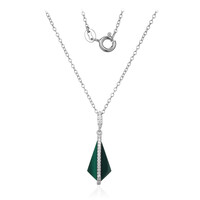 Malachite Silver Necklace