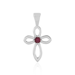 Rubellite Silver Pendant