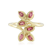 Pink Tourmaline Silver Ring