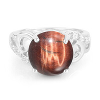 Red Tiger´s Eye Silver Ring