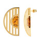 Cognac Baltic Amber Silver Earrings (dagen)