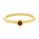 Noble Red Spinel Silver Ring