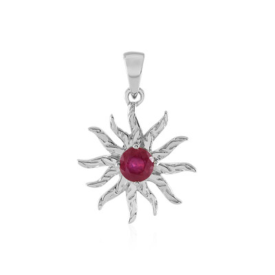 Madagascar Ruby Silver Pendant