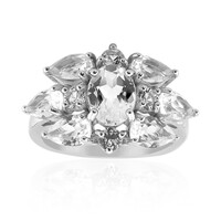 White Topaz Silver Ring