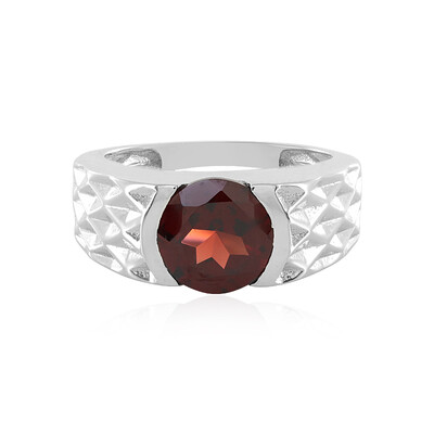 Mozambique Garnet Silver Ring