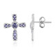 Iolite Silver Earrings