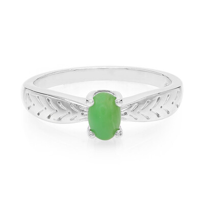 Imperial Chrysoprase Silver Ring