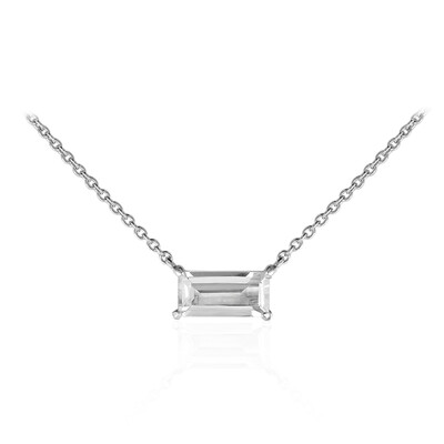 White Topaz Silver Necklace