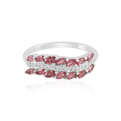 Brazilian Pink Tourmaline Silver Ring