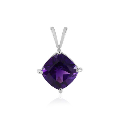 Zambian Amethyst Silver Pendant