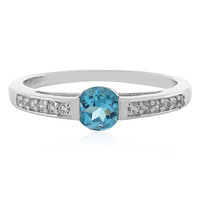 Swiss Blue Topaz Silver Ring