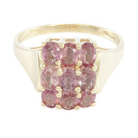 18K Unheated Padparadscha Sapphire Gold Ring (AMAYANI)