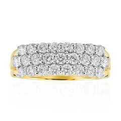 14K VVS1 (G) Diamond Gold Ring