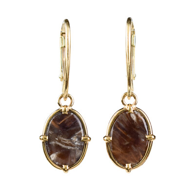 Praire Agate Silver Earrings