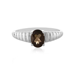 Smoky Quartz Silver Ring