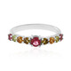 Pink Tourmaline Silver Ring