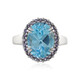 Sky Blue Topaz Silver Ring