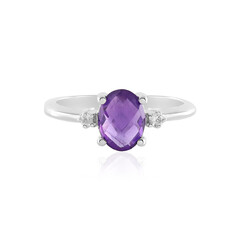 Zambian Amethyst Silver Ring