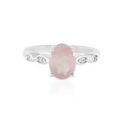 Rose Quartz Silver Ring