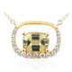 9K Unheated Yellow Tanzanite Gold Necklace (de Melo)